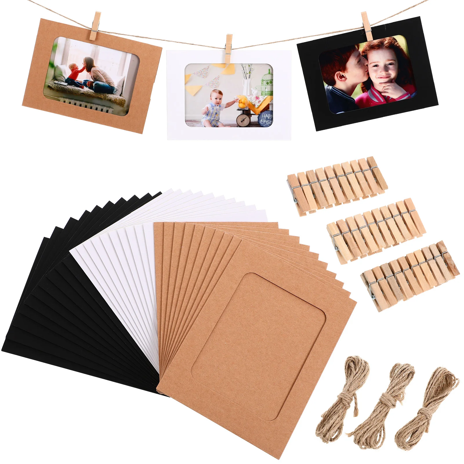 Paper Photo Frame Cardboard Halloween for Wedding Decor Hanging Wall Decoration Baby