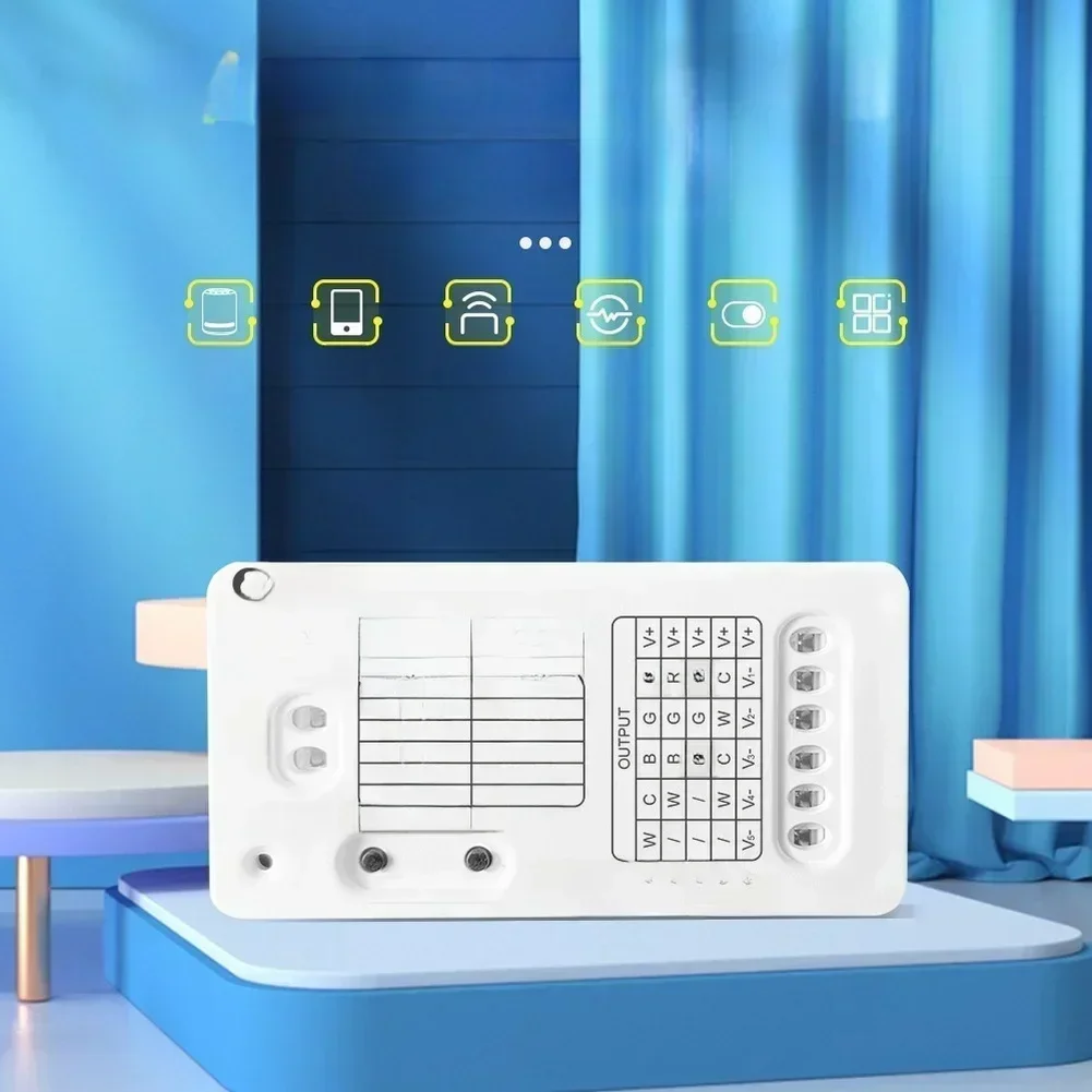 

Умный светодиодный контроллер для ZIGBEE 3.0 5 в 1, совместимость с голосовым управлением и управлением через приложение