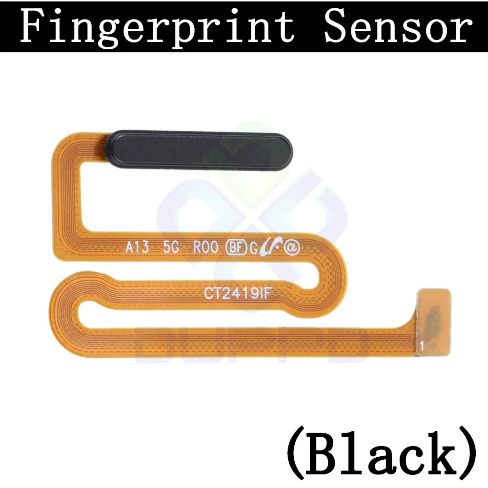 Top Ear Loud Speaker SIM Card Tray Charging Port Board For Samsung A13 5G A136B/U Fingerprint Sensor Signal Volume Flex Cable