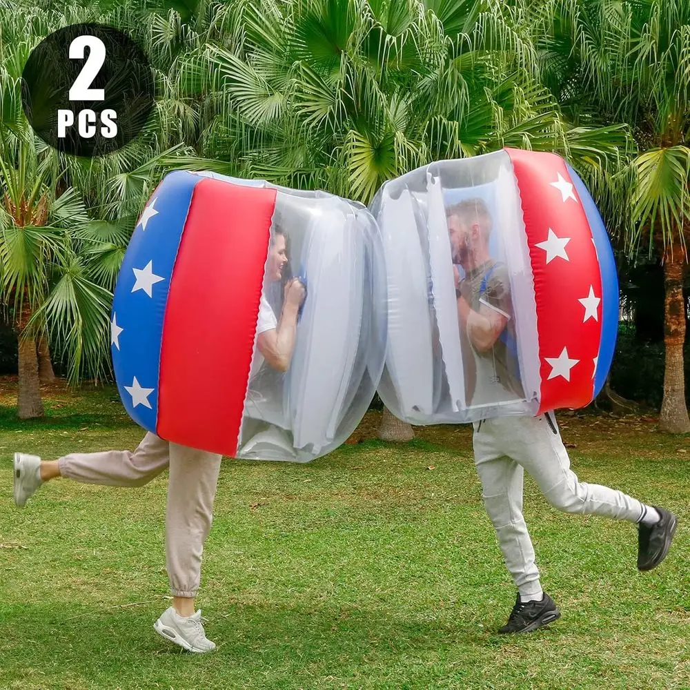 عبوة من كرات ممتصة للصدمات للبالغين والمراهقين، كرة هامستر بشرية قابلة للنفخ للملعب، الفناء، الحديقة #2