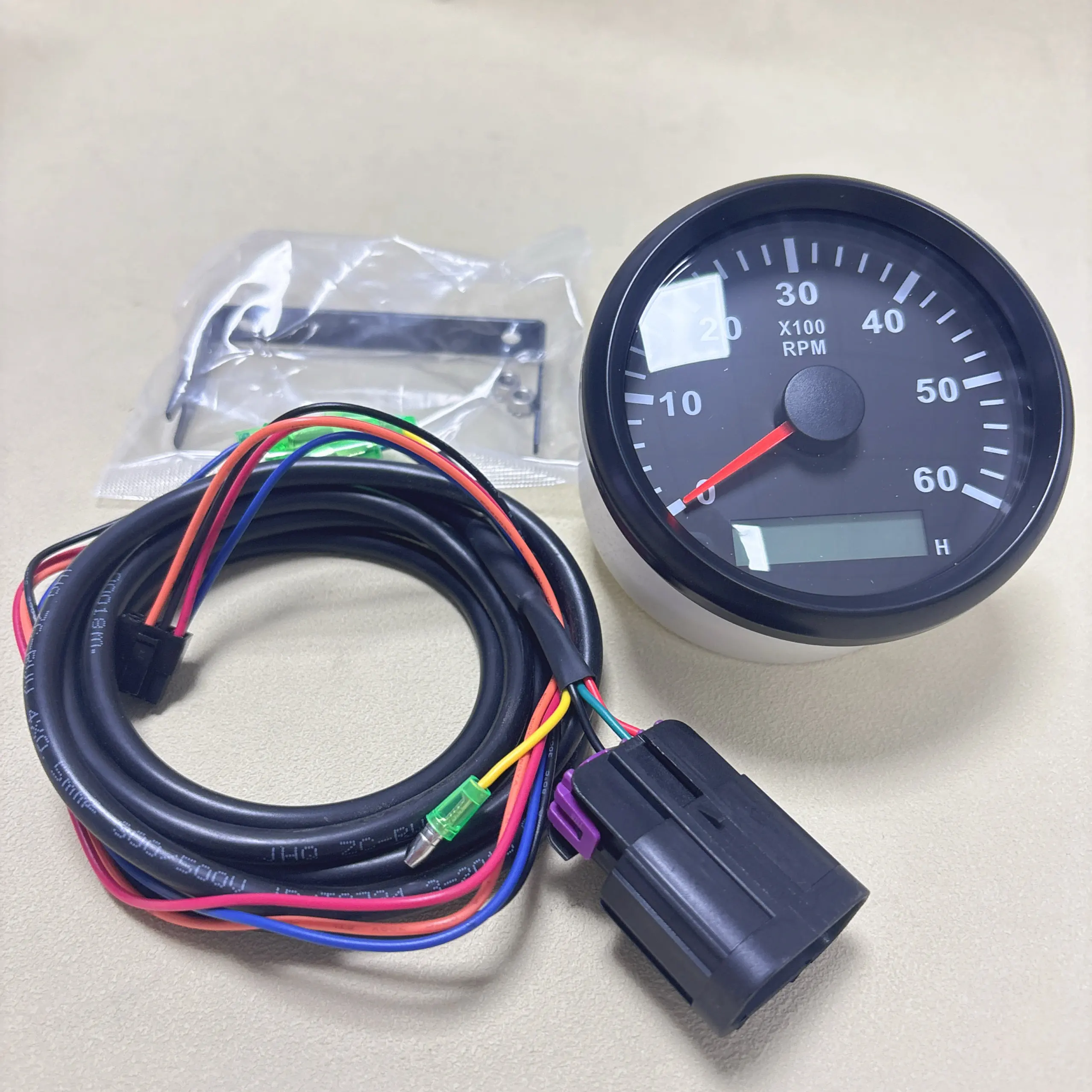 Marine Tachometer Gauge 6000 RPM 8000 RPM Waterproof Digital Display Backlight 12 Volt Universal for Yamaha Outboard Motor