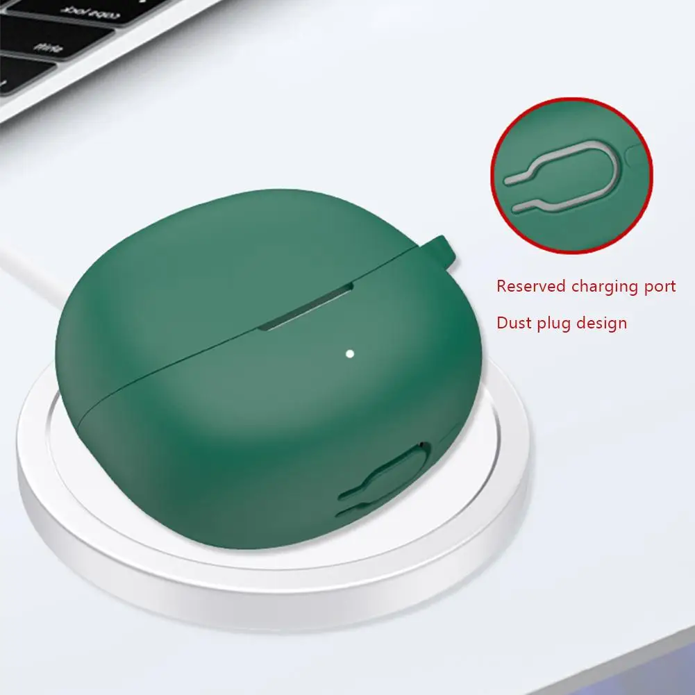 غطاء سيليكون لسماعات بلوتوث QCY Melobuds Pro ، حافظة شحن ضد السقوط من الغبار ، سماعة بلوتوث