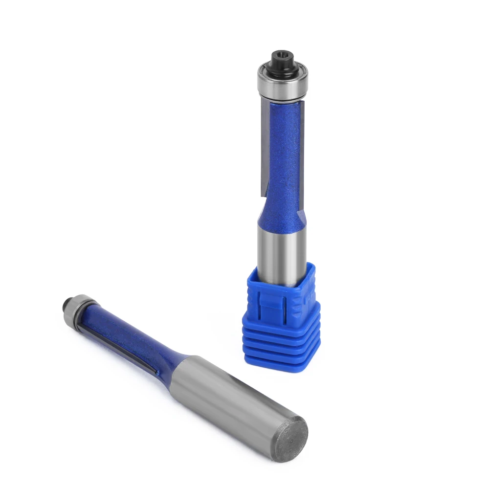 LAVIE 1 Stück Lagergeführter Trimmerfräser, 1/2" & 12mm Schaft Hartmetall-Flushtrimmer für CNC-Holzbearbeitung H120160620BL – Detail 13