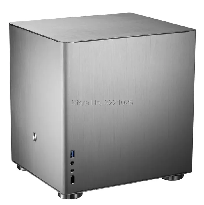 Jonsbo V4 Silver Aluminum Mini ITX MATX obudowa komputera USB3.0 gra mała obudowa V4B czarny HTPC ITX obsługa 3.5\'\' HDD