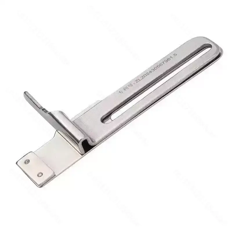 Three-needle Five-thread Zigzag Foot with Adjustable Width and Fixed Edge Guide, All-steel Sewing Accessory Lightweight Fabrics