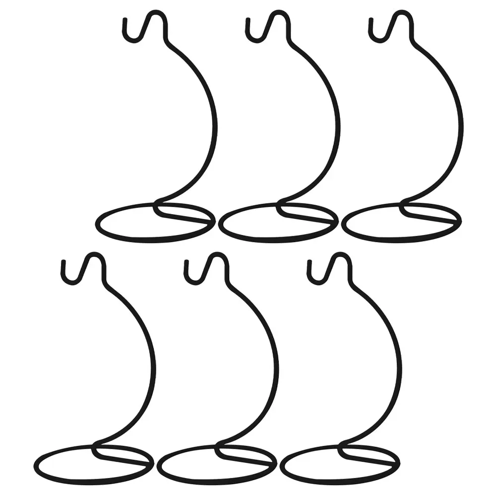 

6pcs Hanging Terrarium Stand Eco Bottle Display Glass Planter Iron Flower Pot Rack Ornament Pots Strong Durable Round Stable