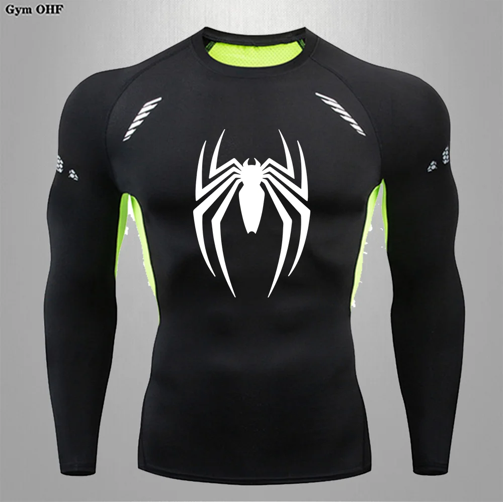 Super Hero Compression Shirt Men's Gym T-Shirt Short Sleeves Bodybuilding Running Tops Rashgard MMA Quick Dry T-Shirt For Men