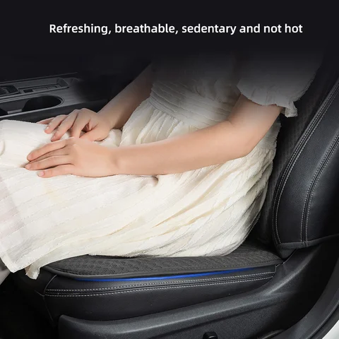 Breathable Ice Silk Car Front/Rear Seat Cover For Mitsubishi Outlander 3 XL 2008 PHEV Non-slip Auto Seat Protector Cushion Pad 10 best sales honda civic 2008 seat covers - №4