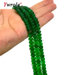 5x8mm Natural Green Chalcedony Imitate Emerald Stone Faceted Wheels Beads  For Jewelry Making DIY Bracelet Accessories 15''
