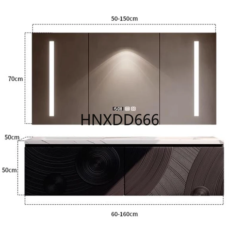 

Современные полки, туалетный столик для хранения в ванной комнате с раковиной, роскошный туалетный столик, туалетный столик для ванной комнаты, многофункциональный светильник для ванной комнаты Gabinetti