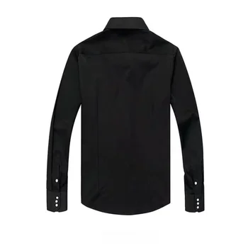 Dress Shirt for Men Button-down Collared Formal Business Long Sleeve Casual Korean Fashion Slim Fit Male Designer Shirts White 4 Dress Shirt for Men Button-down Collared Formal Business Long Sleeve Casual Korean Fashion Slim Fit Male Designer Shirts White 4