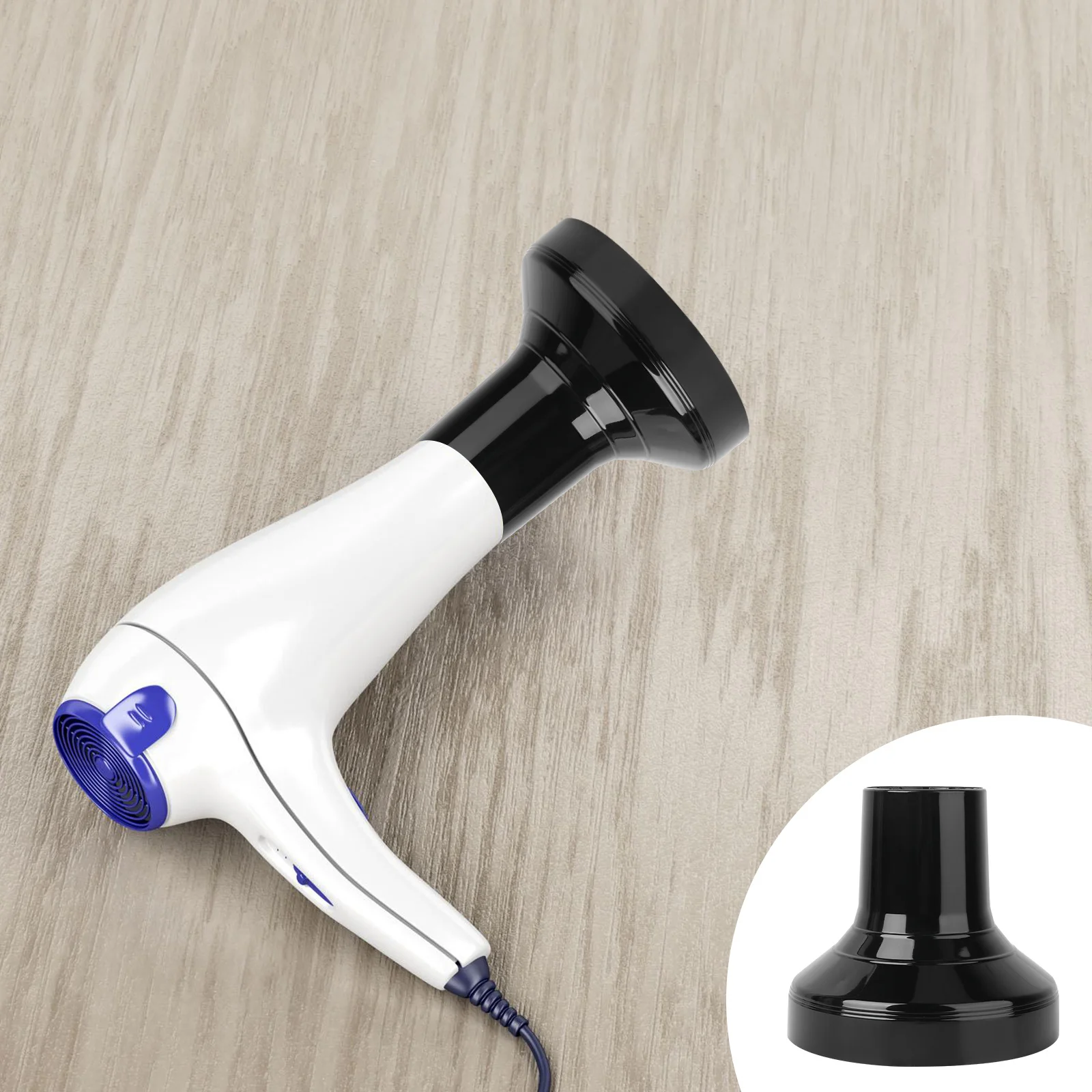 

1Pcs Hair Dryer Cover Black Simple Practical Hair Blower Protective Cover Home Salon Tool Durable ABS Hairdressing Accessory