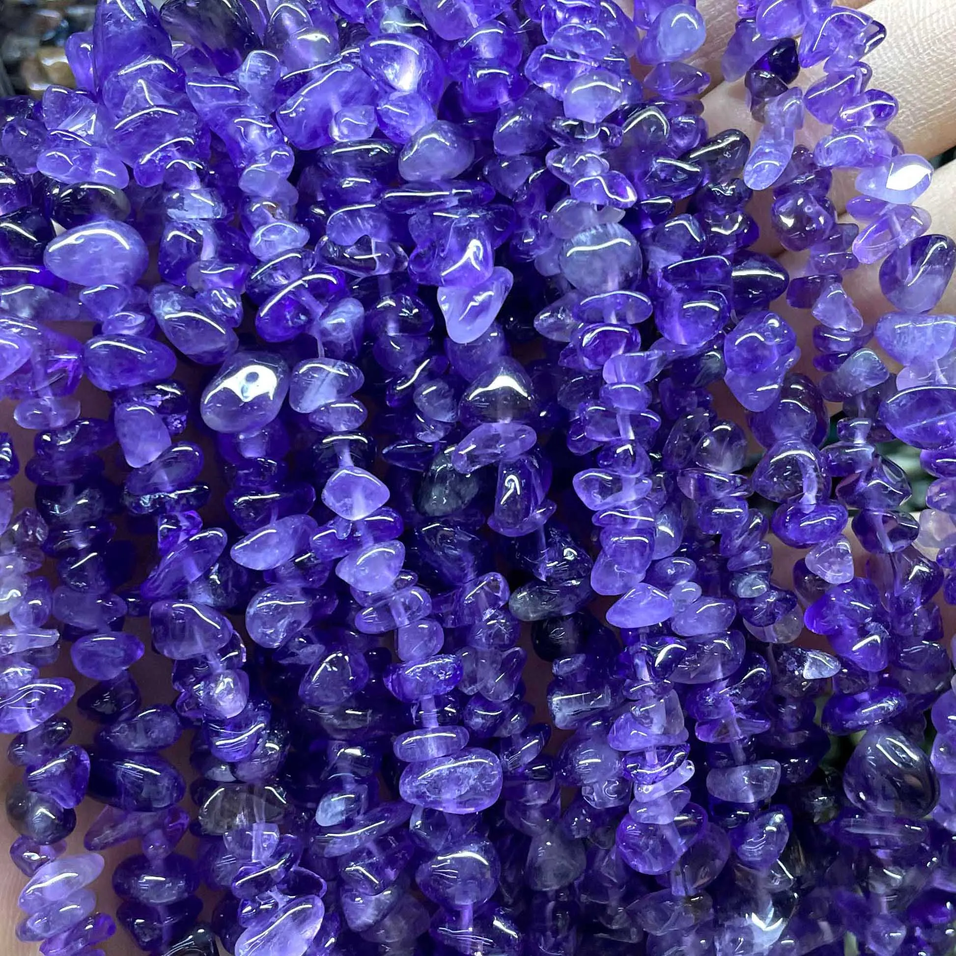Naturstein unregelmäßige Freiform Aventurin Achate Amazonit Jades Chip Kies Spacer Perlen für Schmuck herstellung DIY Zubehör – Detail 19