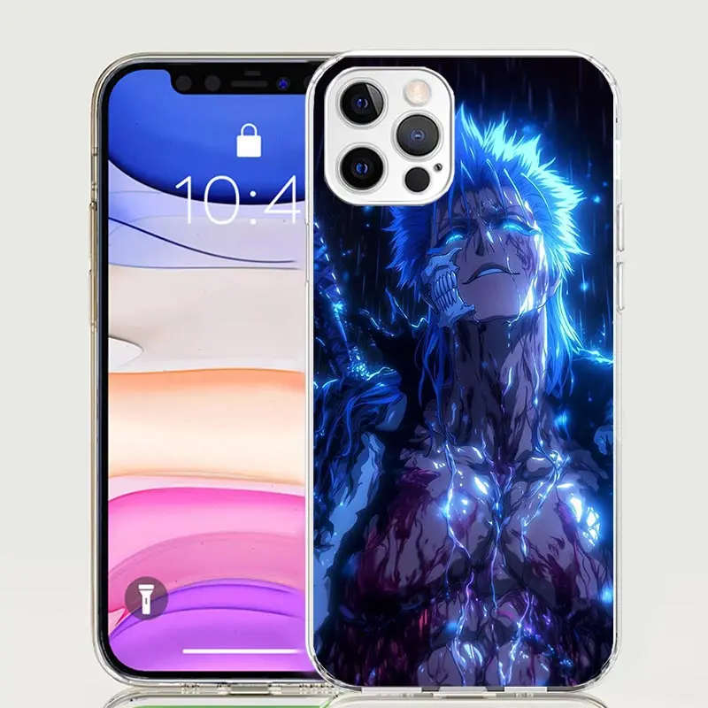 Grimmjow 6 Bleachเคสโทรศัพท์สําหรับiPhone 16 15 Plus 11 14 Pro Max 13 12 Mini XS X XR 7 8 + SEรูปแบบที่กําหนดเองcoqe Cover