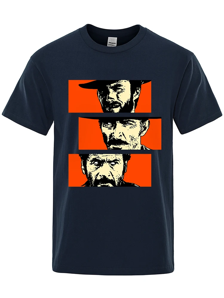 Le bon le mauvais et laid Blondie Angel Eyes Tuco Cowboy t-shirt hommes femmes Il buono brutto cathtivo ample coton unisexe t-shirt