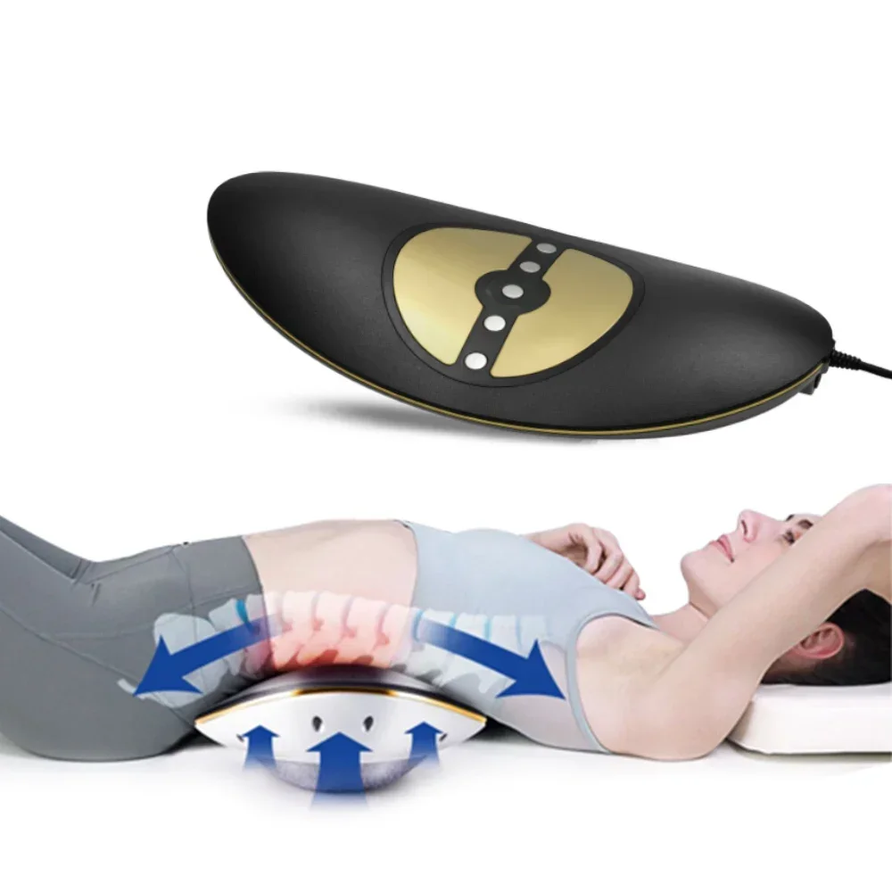 2026/Back Massager New electric Portable Lower Back Pain Vibration Lumbar Massager Waist Massage Machine