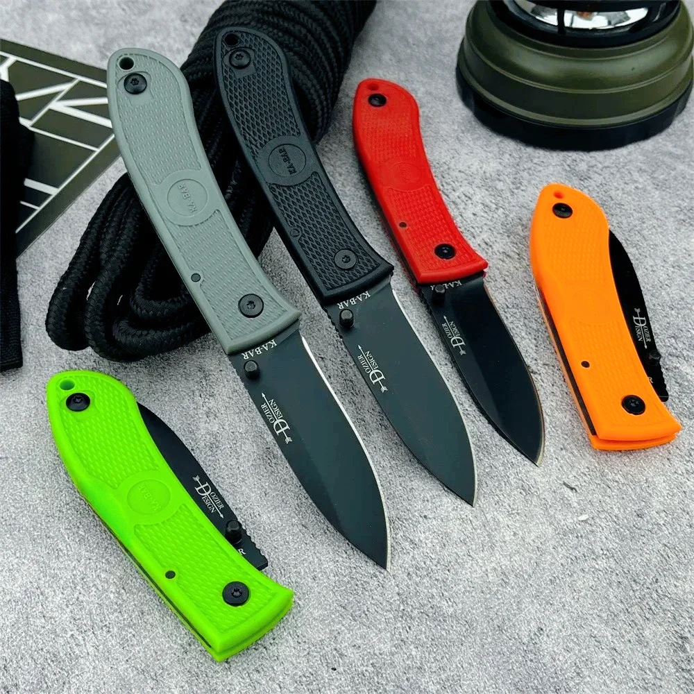 KB 4062 التخييم سكين للفرد 440C شفرة من الفولاذ المقاوم للصدأ مع مقبض النايلون أدوات إنقاذ للصيد المشي لمسافات طويلة في الهواء الطلق