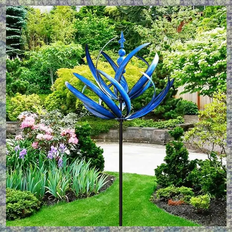 

WON Lucky Flower Windmill, Windmill For Gardening And Gardening, Metal Gardening Windmill, Outdoor Yard Decoration