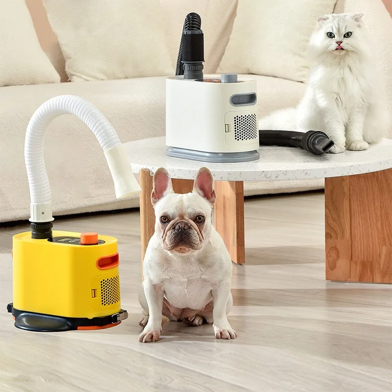 

High Velocity Adjustable Speed and Temperature Portable Soft Hard Blowpipe Standing Cat Dog Pet Hair Dryer