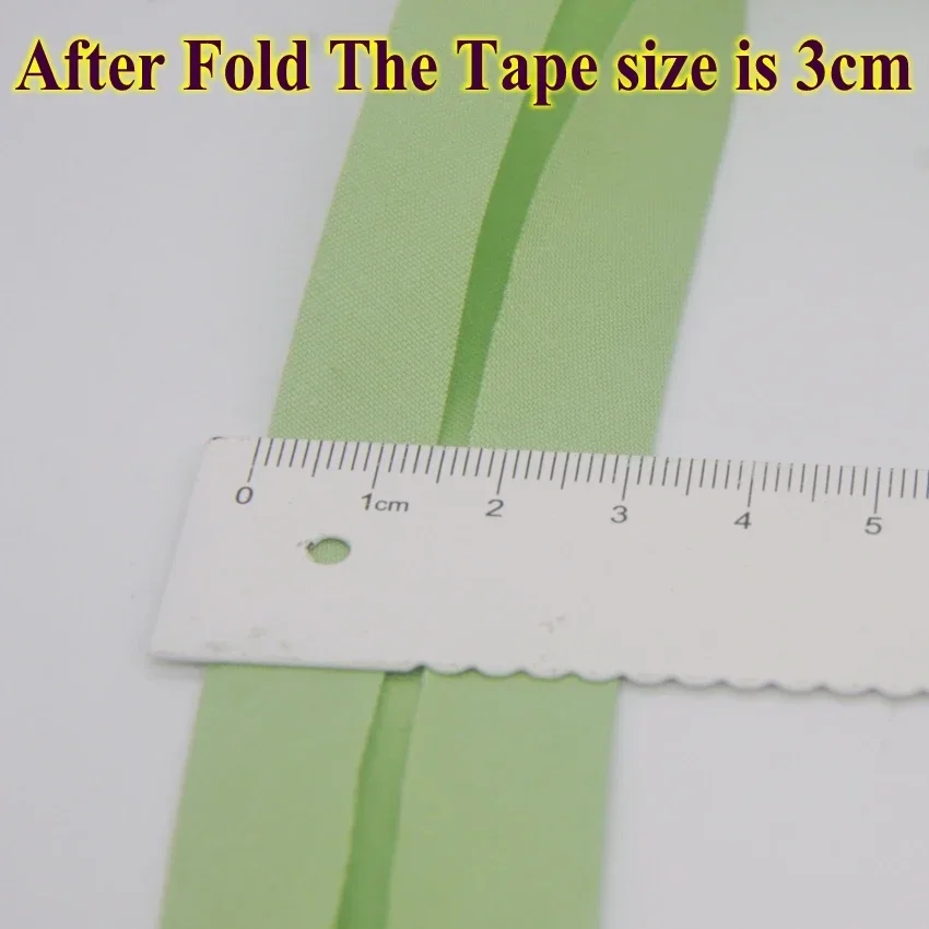 Cotton Bias Binding Tape Size 3cm *10meter  Solid Color DIY Handmade Sewing Material Bias Tape