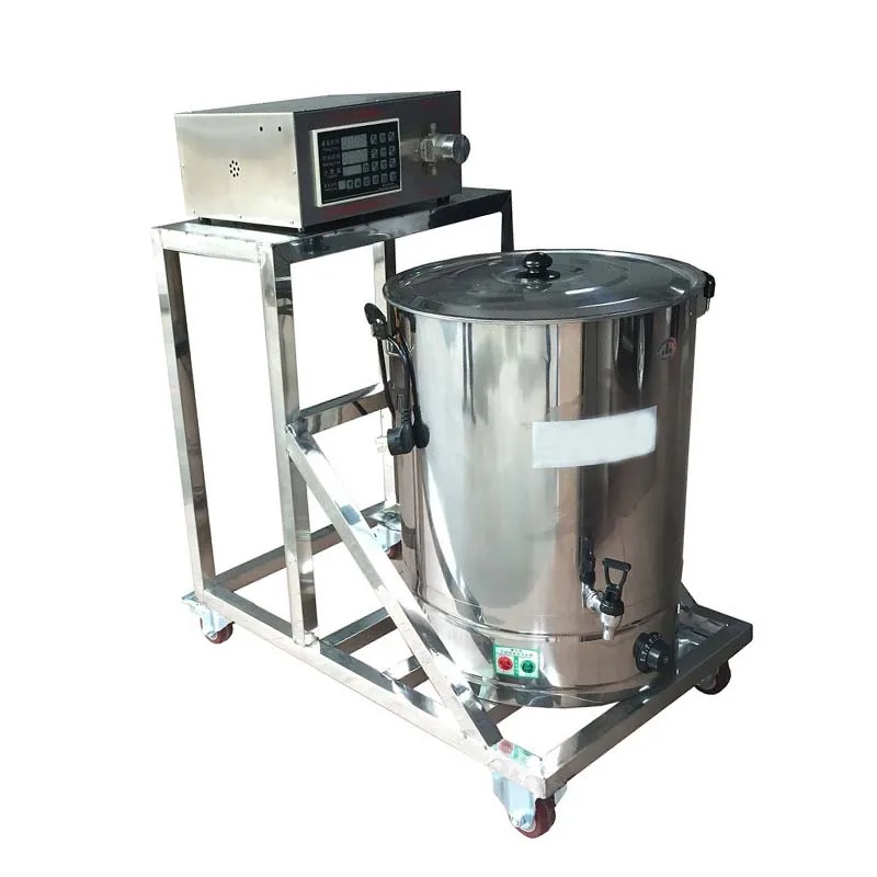 

Soy wax heating melting candle filling machine/automatic scented candle filling making machine