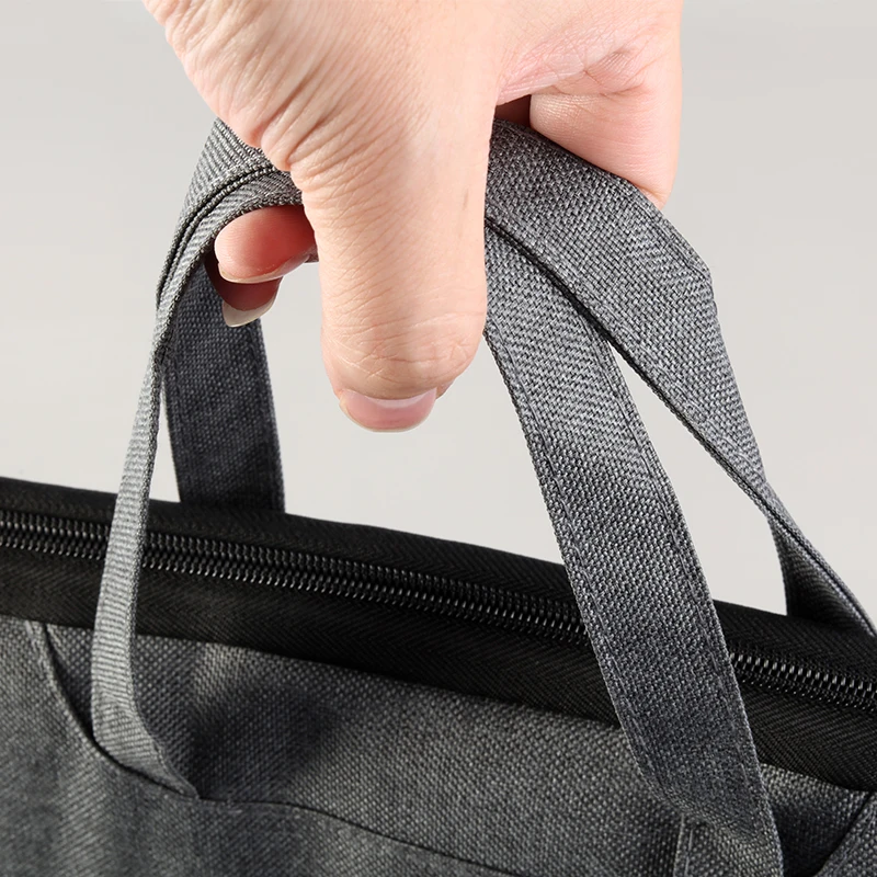 1 pz Business Canvas Light Laptop Bag A4 File Bag Handbag Simple Series Travel Portable Design