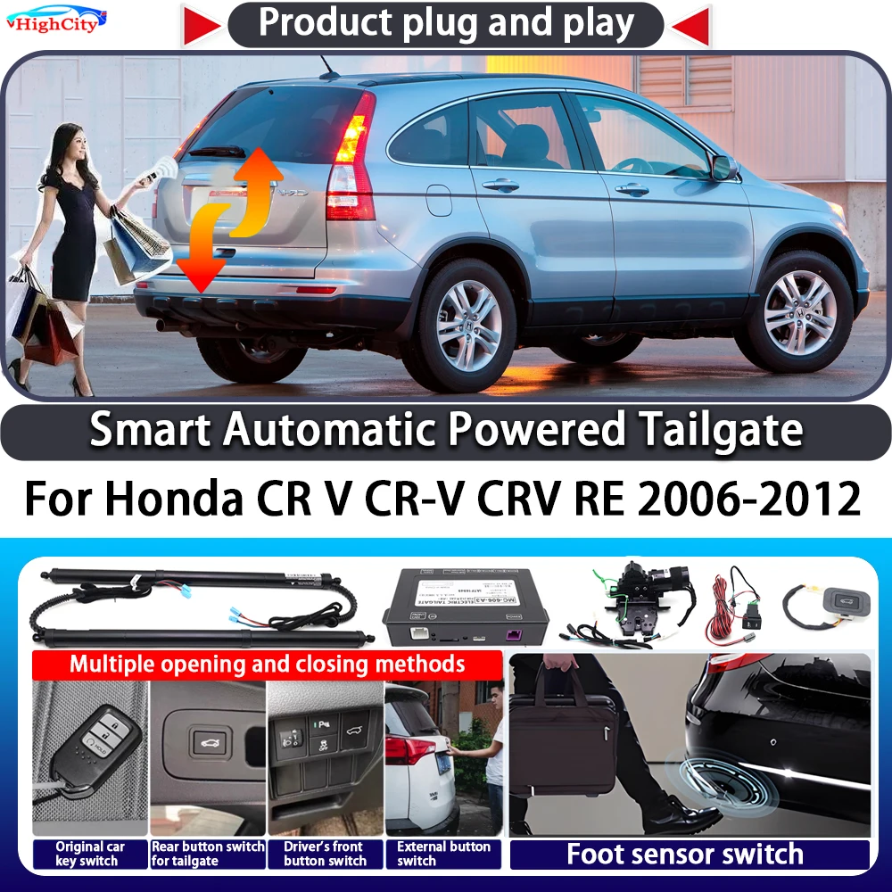 

For Honda CR V CR-V CRV RE 2006-2012 Smart Automatic Powered Tailgate Key Control Trunk Lift OEM Close Kit Power Tailgate