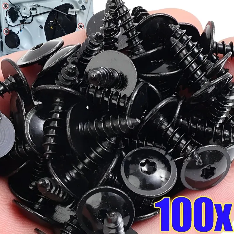100/10 قطعة مقاطع غطاء المحرك مسامير Undertray سبلاش الحرس عجلة قوس توركس السحابة كليب لأودي VW اكسسوارات السيارات 5x16 مللي متر