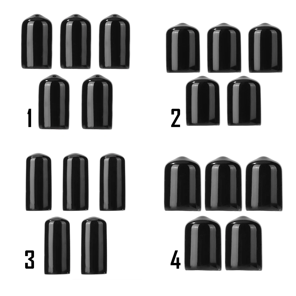 5pcs 10/12/13/14mm Plastic Pool Cue Tip Protector Case Indoor Club Pub Family Game Snooker Billiard Accessories