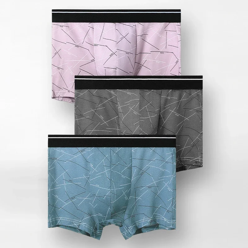 2 buah pakaian dalam pria. Celana boxer katun pria. Mereka berbentuk tipis untuk musim panas. Celana dalam ini cocok untuk olahraga pria