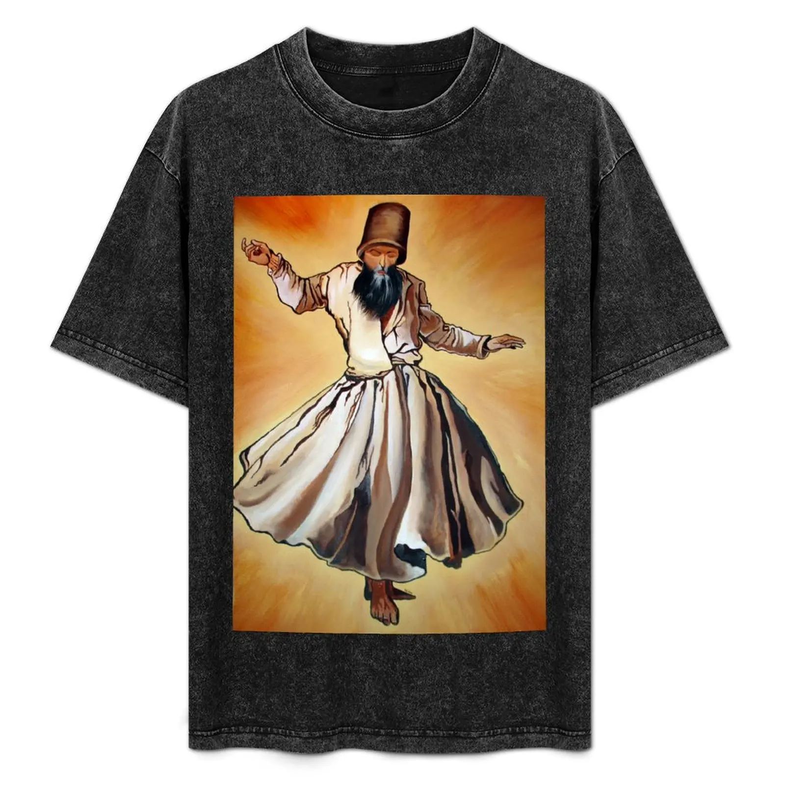 

Dancing Dervish Ottoman Dynasty Art T-Shirt Relaxed Fit Casual Short Sleeve Top