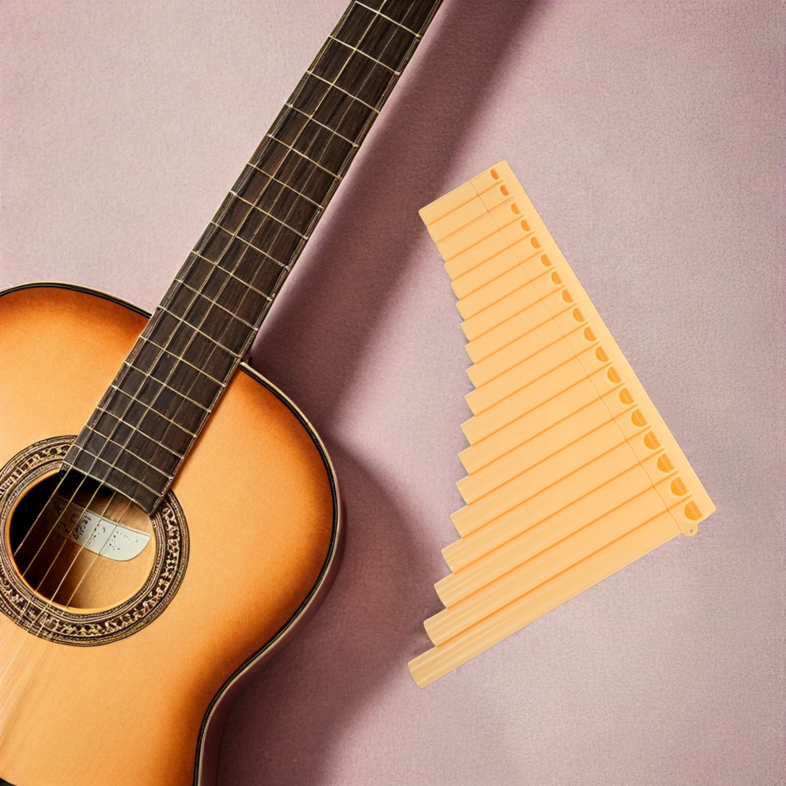 

Pan Flute Elegant Design Wooden Panpipe Chinese Style Wind Instrument Key of C Handmade Musical Instrument for Beginners Music