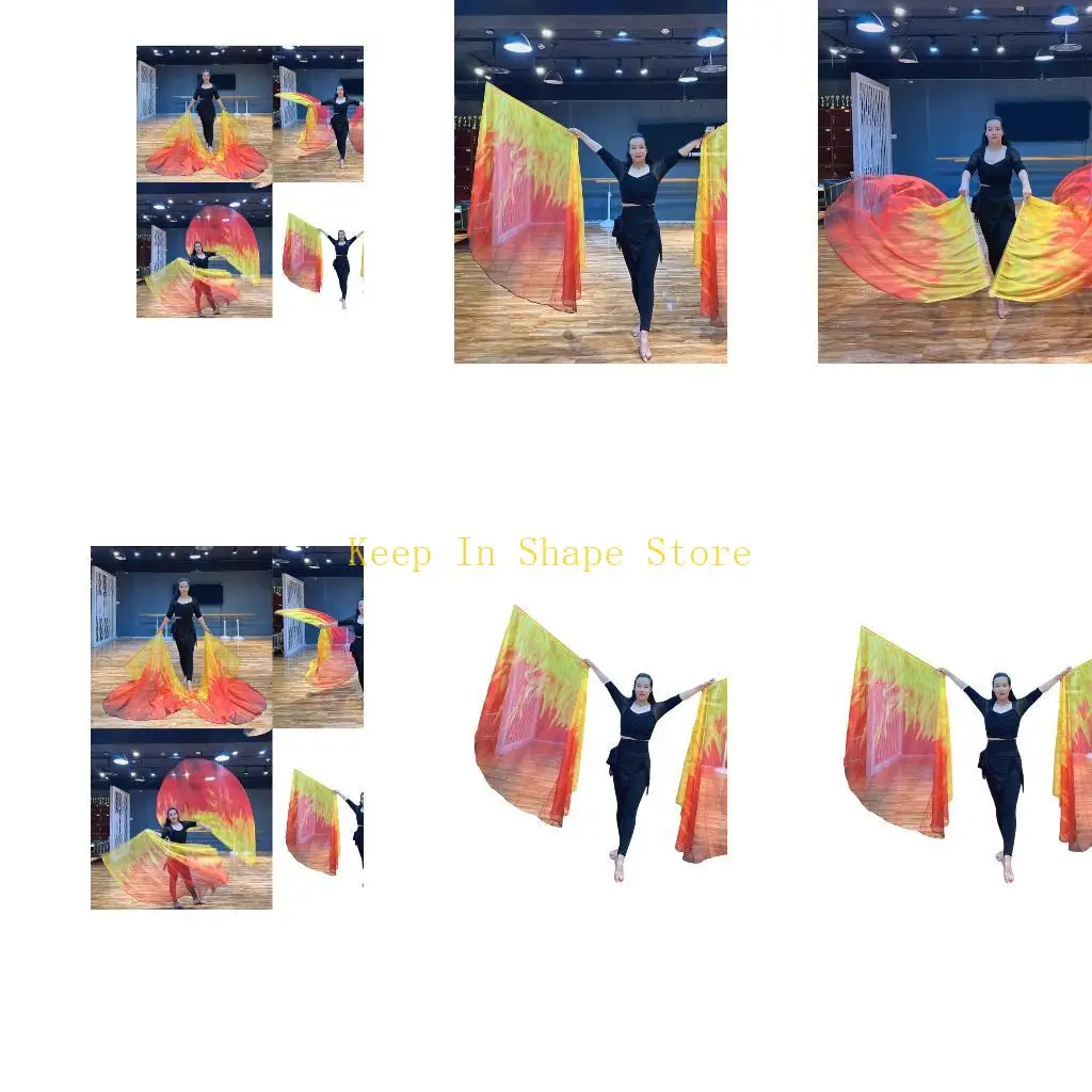 U1JC Flame Gradients Polyester Fitness Flags Large Praise Church Flags For Outdoor Workouts Dance And Gym Activiy