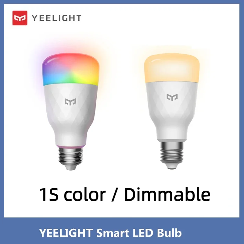 Yeelight-Ampoule LED intelligente 1S, lumière blanche à intensité variable, commande vocale pour Xiaomi Mi Home, Google Home