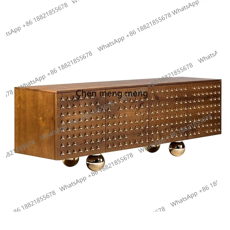 Artistic Entrance Cabinet Modern Creative Designer Storage Cabinet Villa Mansion Hotel Luxury Decorative Cabinet