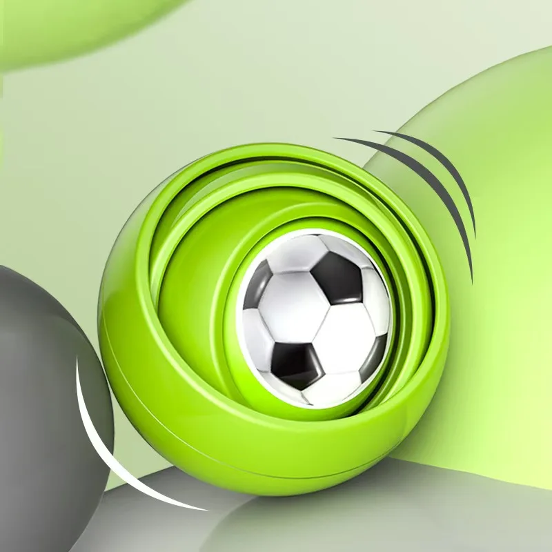 Safe Durable 3D Gravity Fidget Spinner Gyro-Infinite Flip Ball Stress Relief Toy Kids Adults Autism ADHD Sensory Focus Tool Gift