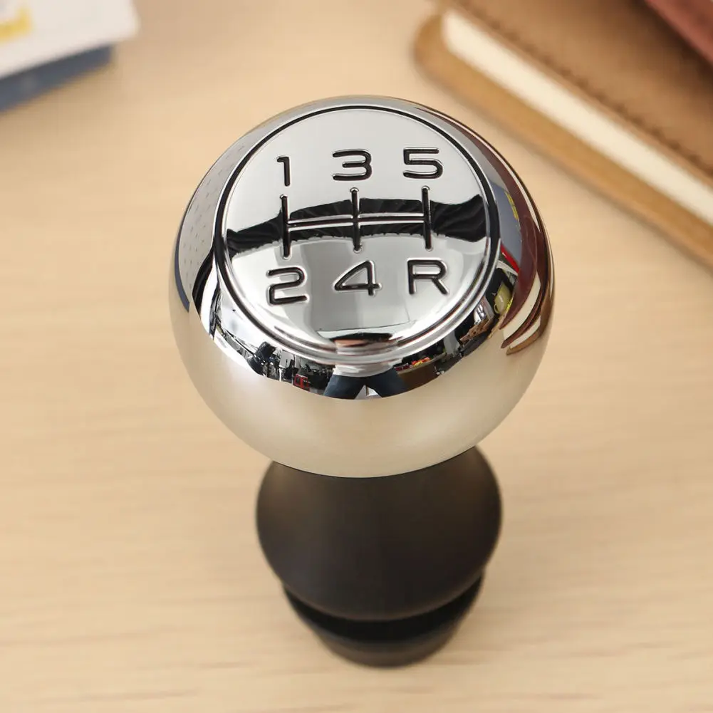 5 Speed Chrome MT Gear Shift Knob for Peugeot 106 206 207 306 307 407 408 508 Acesssories