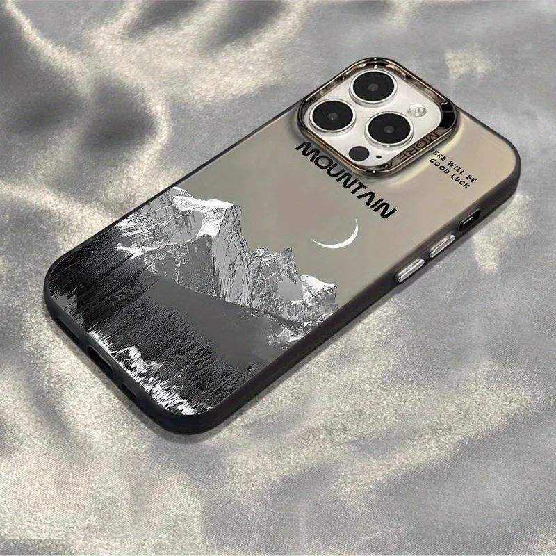 Phone Case For Samsung Galaxy S26 S25 S24 S23 Note20 Ultra S22 Plus A55 A36 A54 A26 A56 A35 Armor INS Snow Mountain Moon Cover