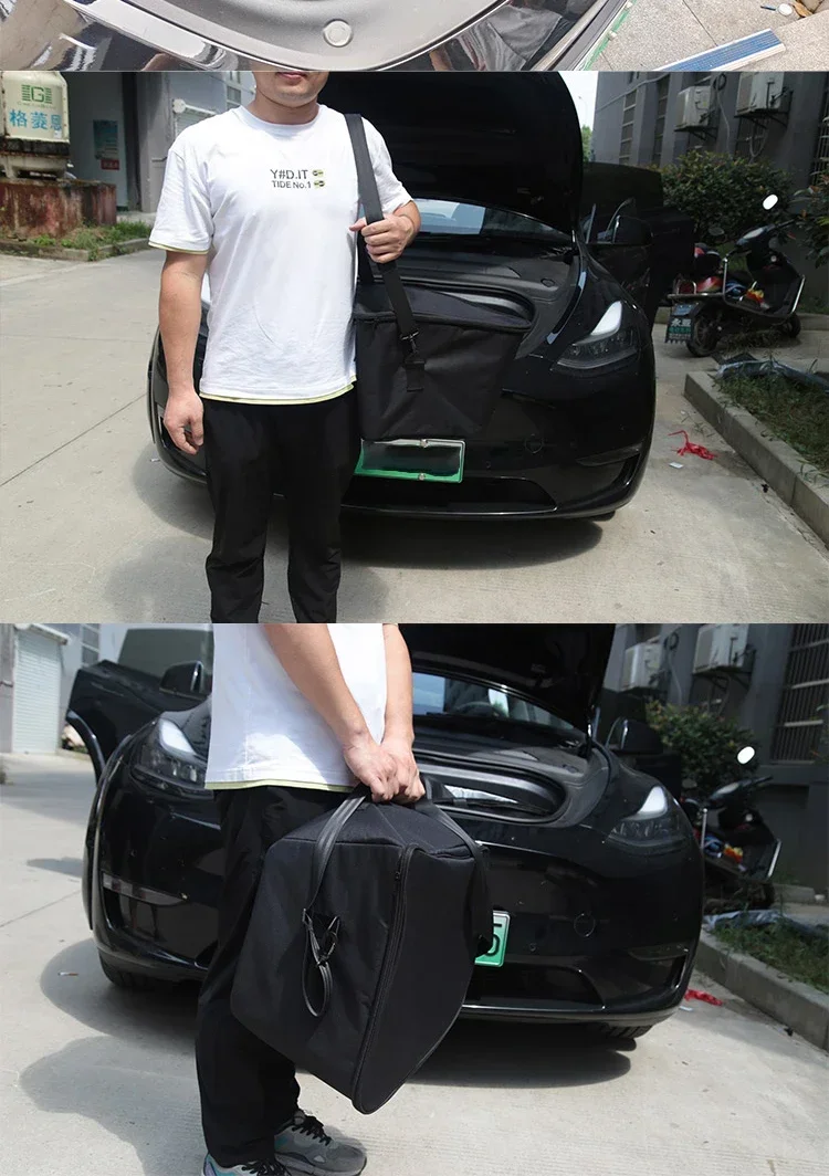 Für Tesla Model Y Juniper 25, Rumpfkühler, Organizer, Isoliertasche, M3, Highland-Frontkofferraum-Aufbewahrung, isoliert, Outdoor-Camping – Detail 9