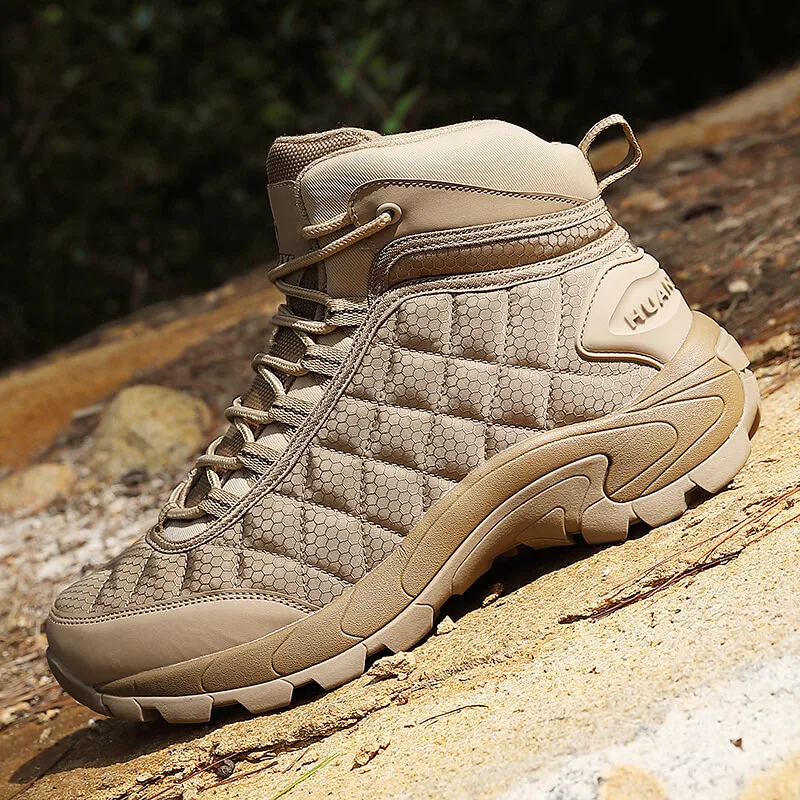 

Профессиональная походная обувь для мужчин, черная, бежевая обувь для скалолазания, мужская уличная охотничья обувь, Нескользящая прогулочная обувь, мужская обувь