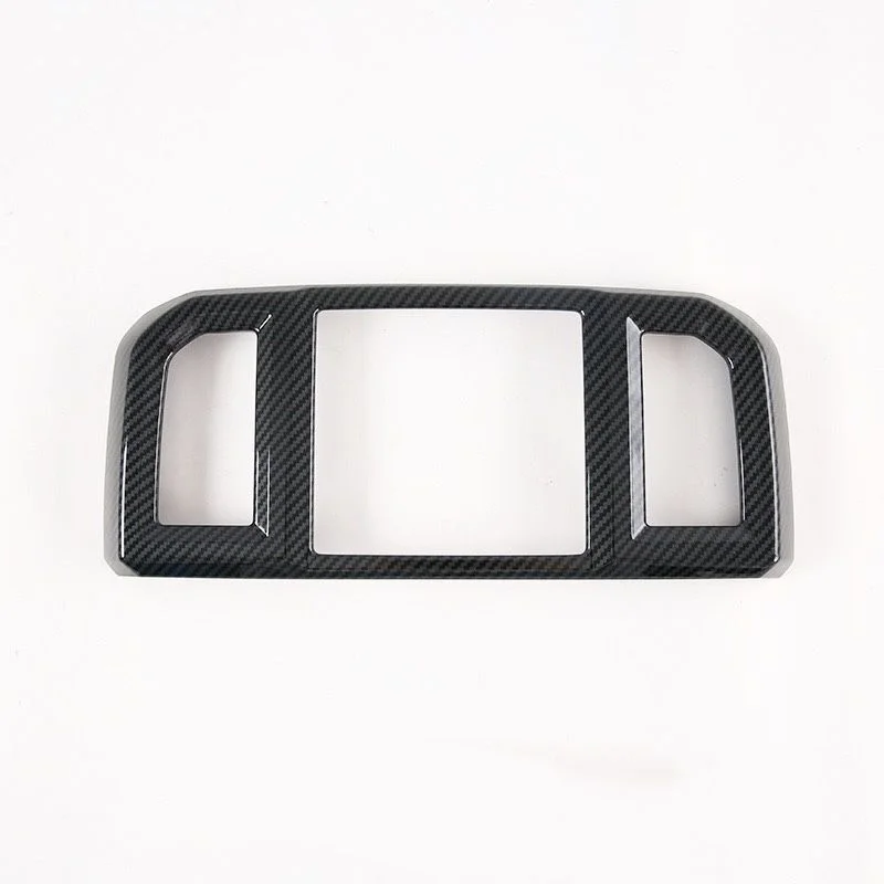 

1Pcs Rear Air Conditioner Outlet Decoration Rear Exhaust Outlets Protective Cover Patch Carbon Fiber Pattern ABS For Ford F-150