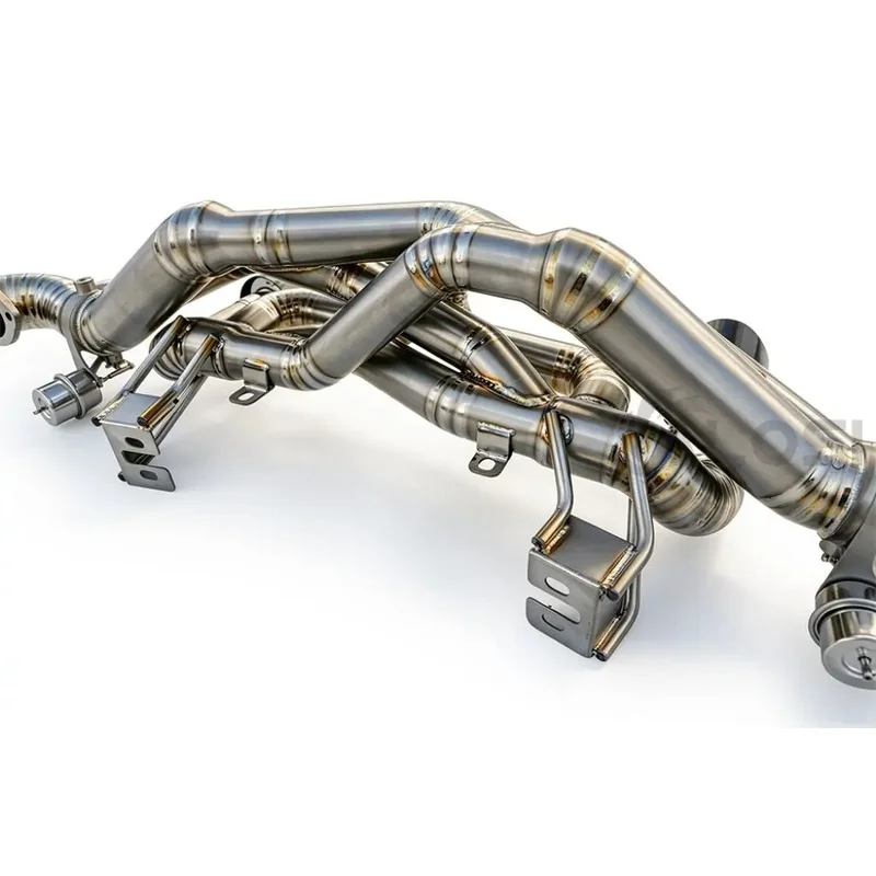 Grade 5 Titanium Valved Catback for Porsche 718 GT4 RS 4.0L 2022-2025, 12lb Lighter Exhaust w Burnt Tips & F1 Sound