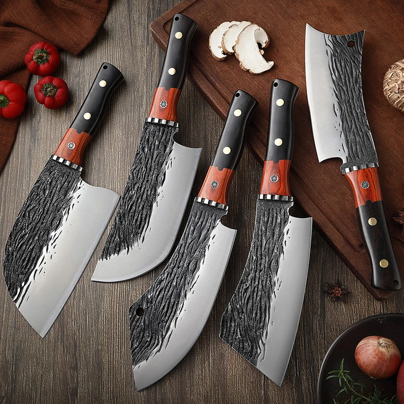 

Hand-forged Kitchen Knives High Hardness Slicing Bone Chopping Knife Sharp Butcher Knife Meat Cleaver Professional Chef Knife