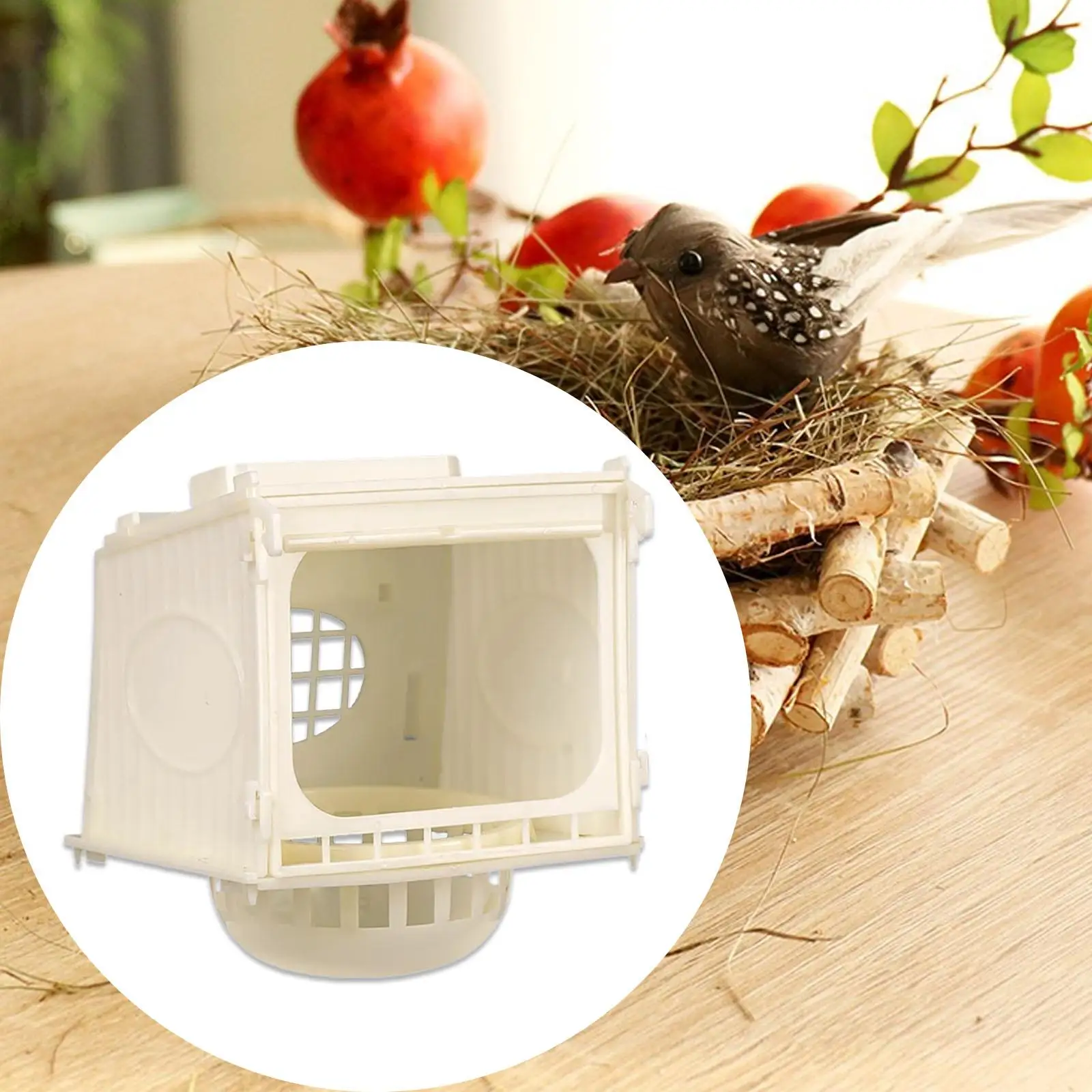 

Bird Breeding Box Parrot Nest Stable Multiuse Smooth Surface Bird Nesting Box Parakeet Cage for Canary Small Medium Animal