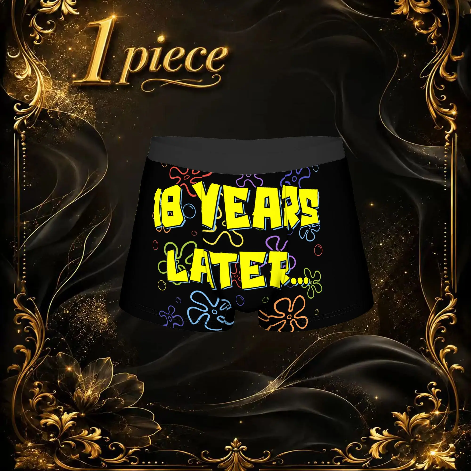 boxers 18 Years Later   18th Birthday Party Underpants Breathbale Panties Men's Underwear Comfortable Shorts Boxer Briefs