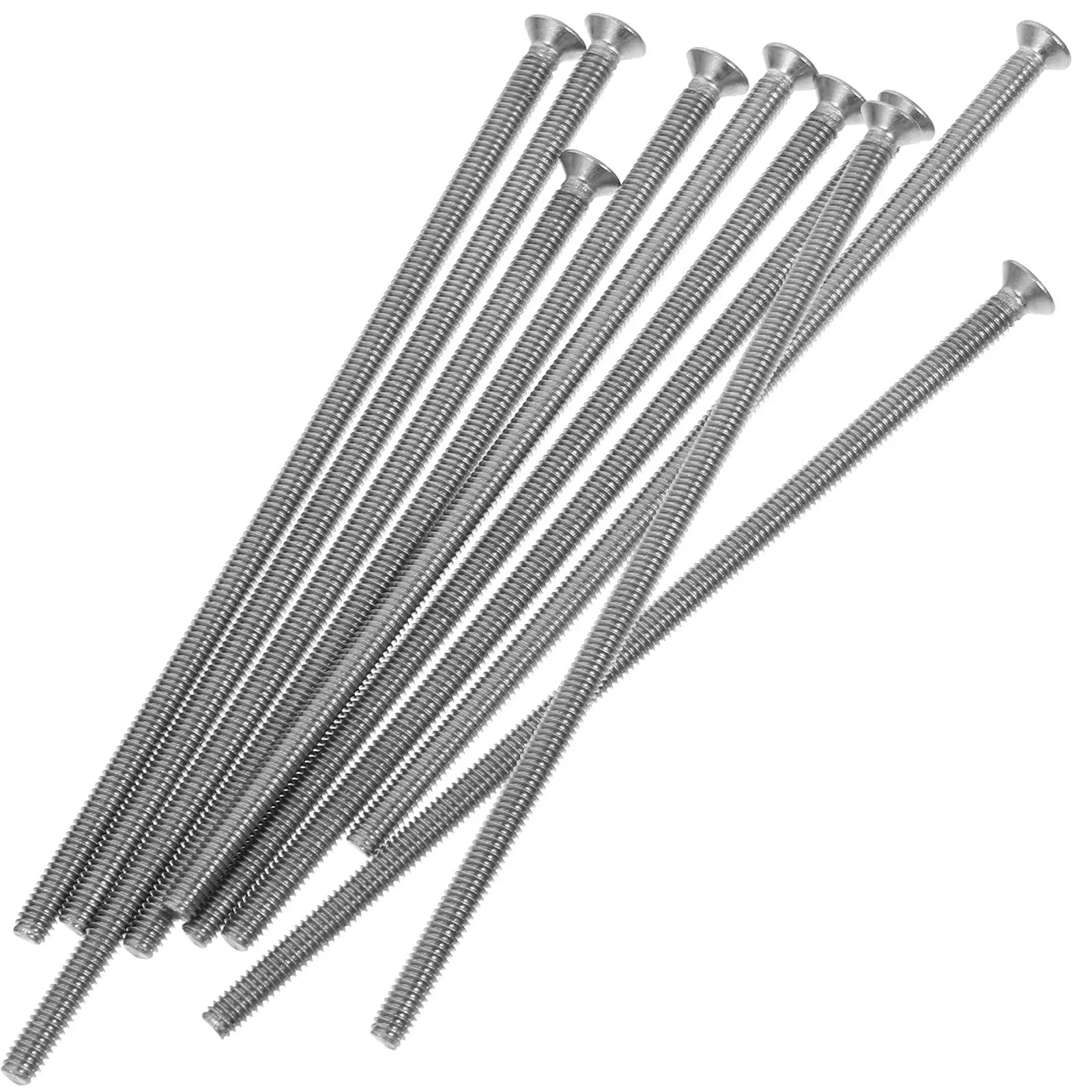 

10pcs M4x110 Extended Length Stainless Steel Wall Plate Screws for Electrical Outlets Long Wood Self Tapping Hardware