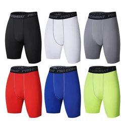 Pantalon de fitness à cinq points pour homme, leggings de sport, basket-ball, entraînement, séchage rapide, haute élasticité, course à pied, bas serré, short de cyclisme