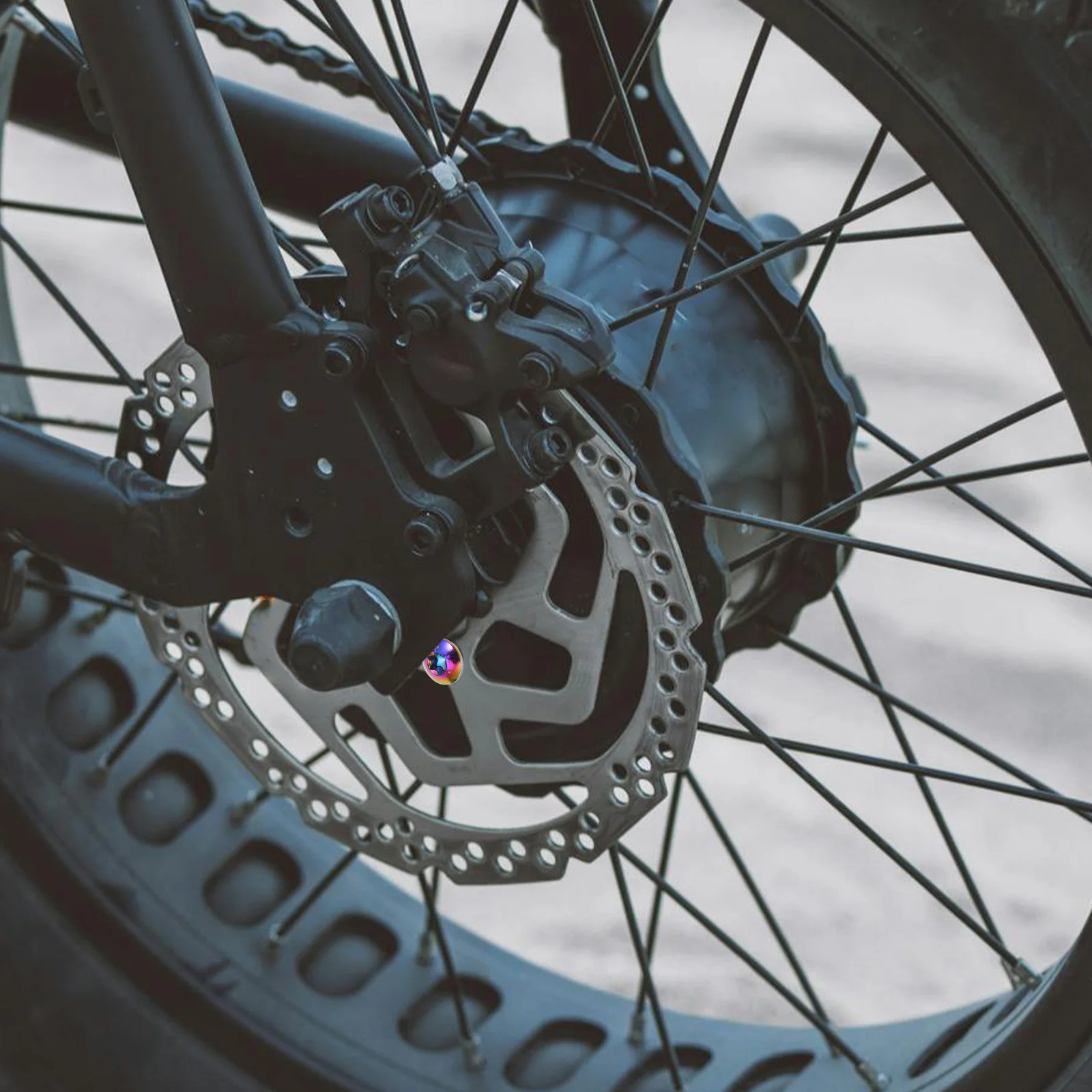 12Pcs Titanium Steel Disc Brake Screws Colorful Rustproof Bike Bolts for Front Rear Touring E-Bike Screw