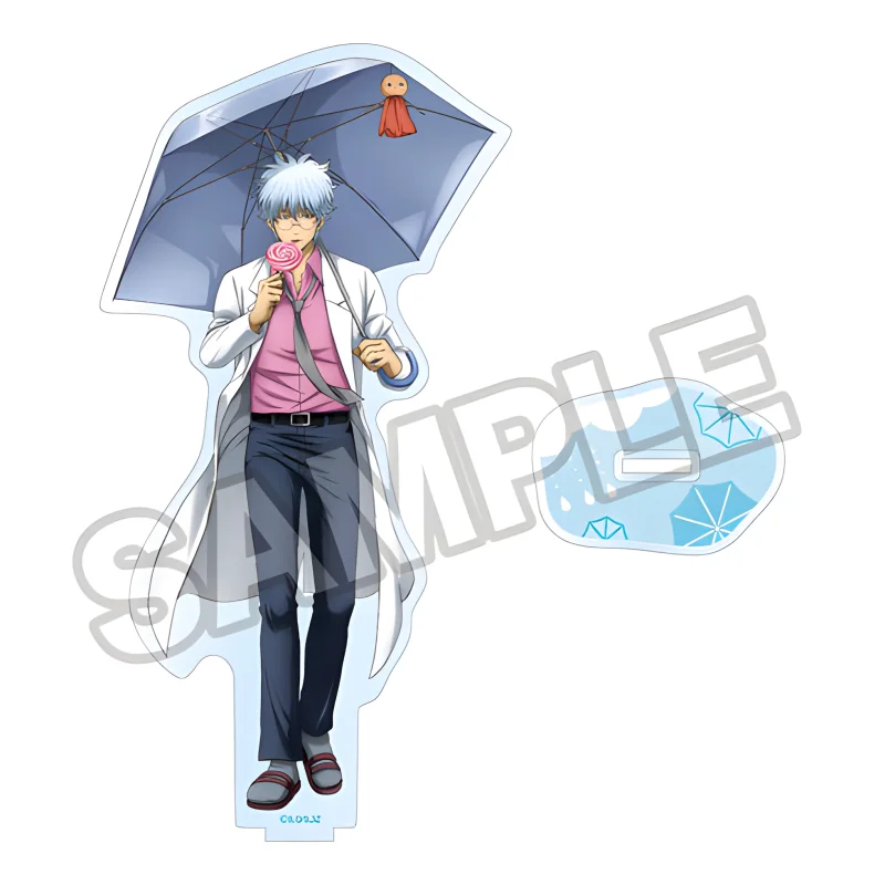3-nen Z-gumi Ginpachi-sensei Anime Acrylic Display Stand Cartoon Character Figure Model Desktop Ornament Holiday Gift Keychain
