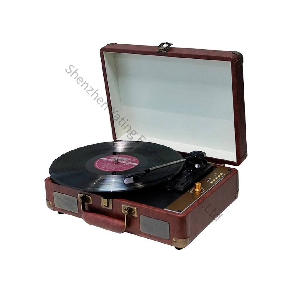 Retro Vinyl Record Player Portable Phonograph Creative Gift Bluetooth USB Charging Record Player